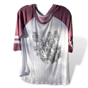 Stranger Things "Upside Down" Baseball Tee (Medium)